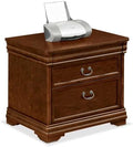 Two Drawer Lateral File Cabinet with Deep Walnut Finish R419237
