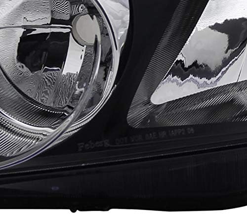 Black Headlights Lamps Pair P95594