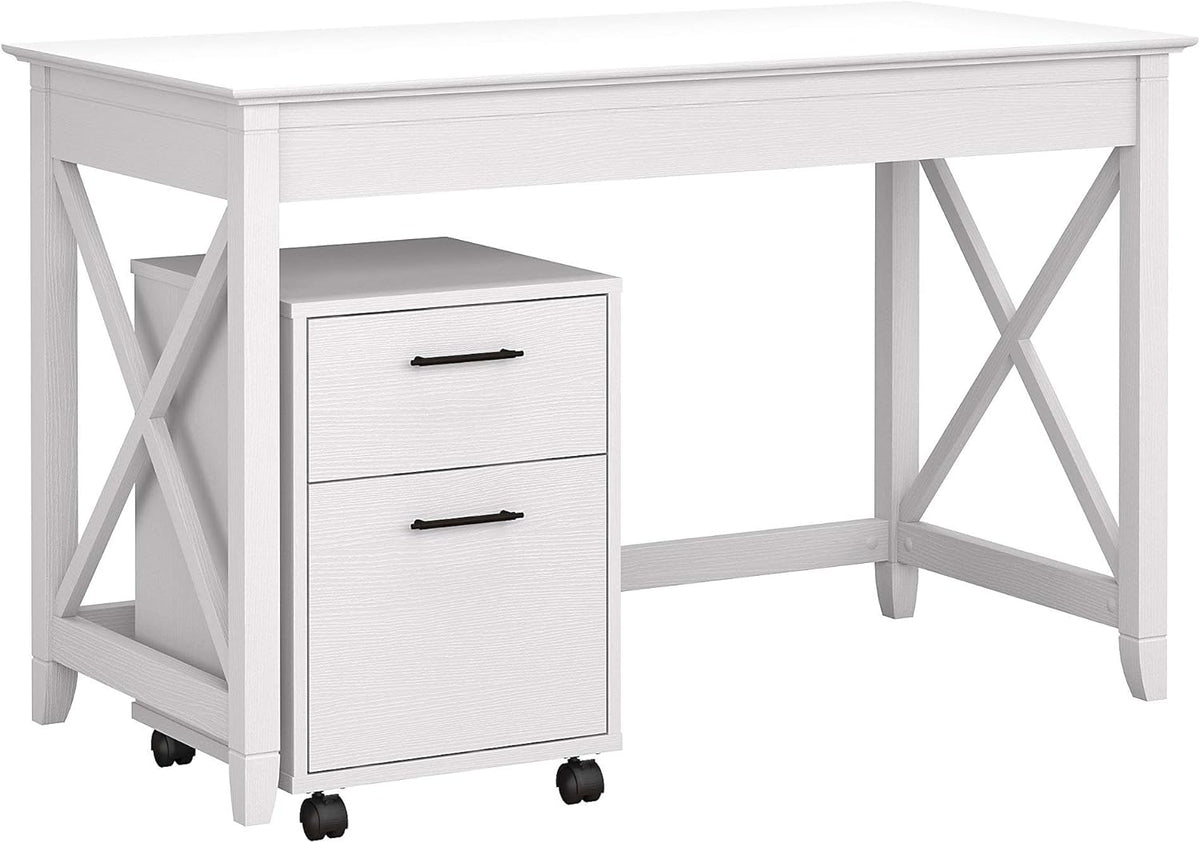 54W Computer Desk with Storage and 2 Drawer Mobile File Cabinet L268669