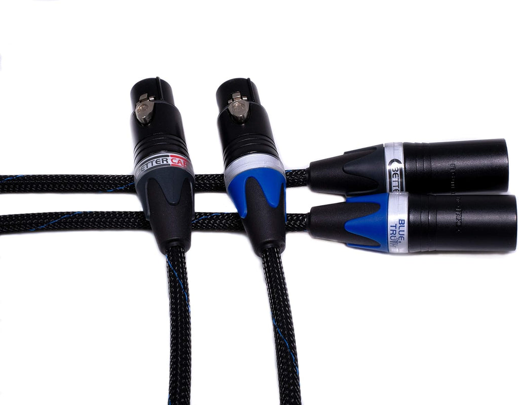 Blue XLR Cables Stereo Pair 3 Feet B497
