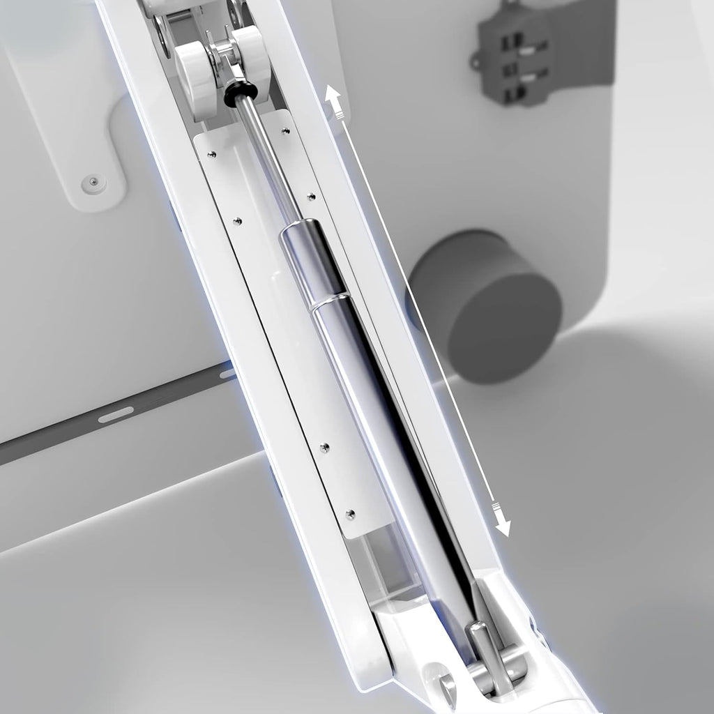 Pneumatic Height Adjustable Mobile Laptop Standing Desk D111