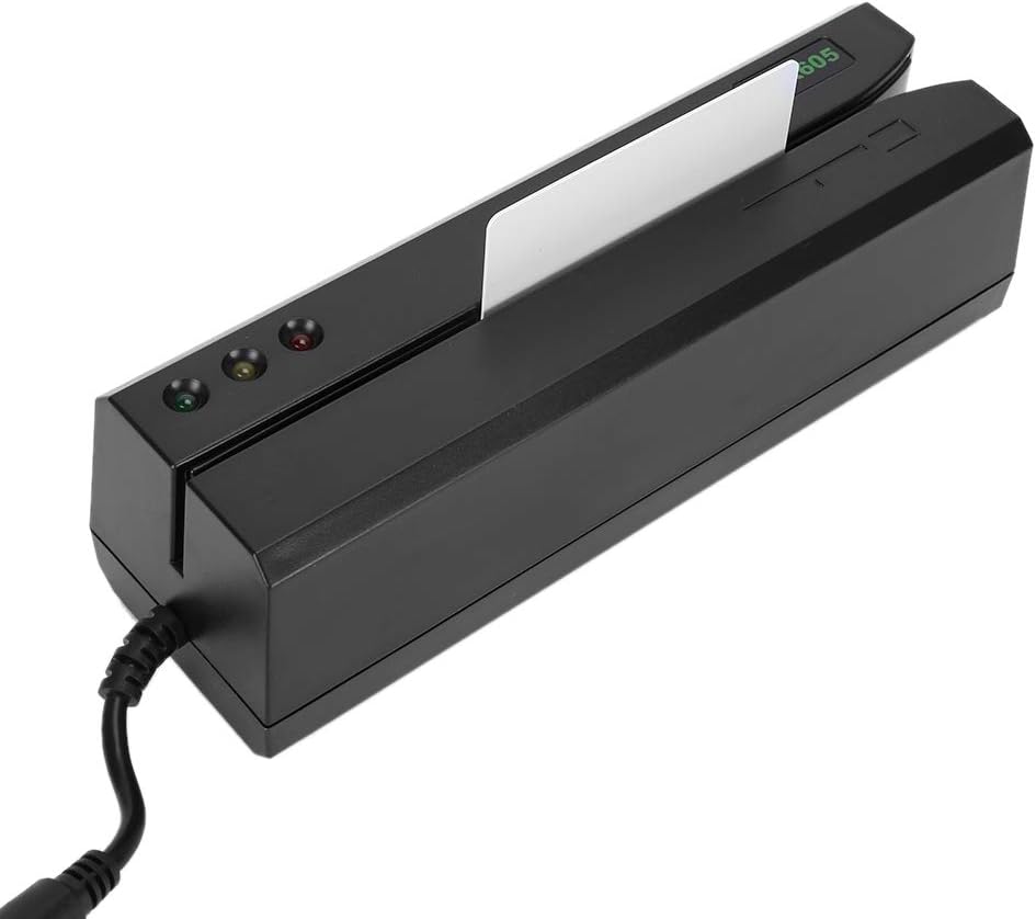 3-Track Magnetic Stripe Card Reader Writer with 20 Blank Magnetic Cards R628