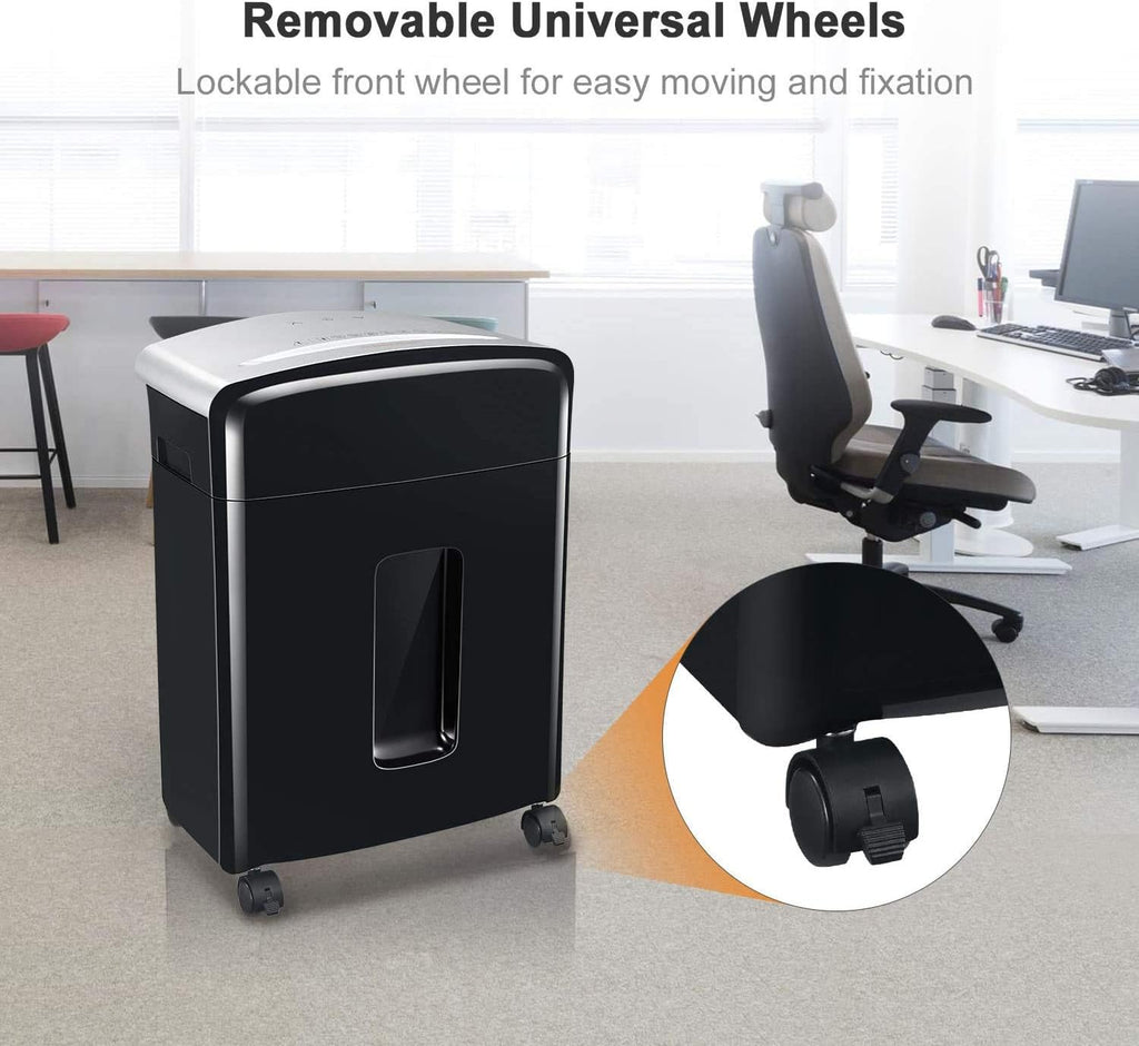 12-Sheet Micro Cut Paper Shredder with Pullout Basket M479