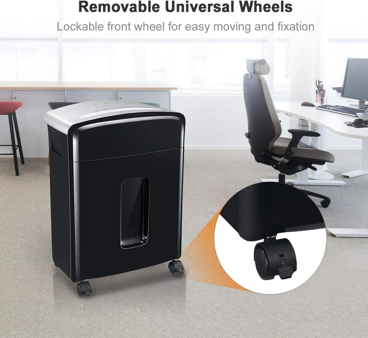 12-Sheet Micro Cut Paper Shredder with Pullout Basket M479