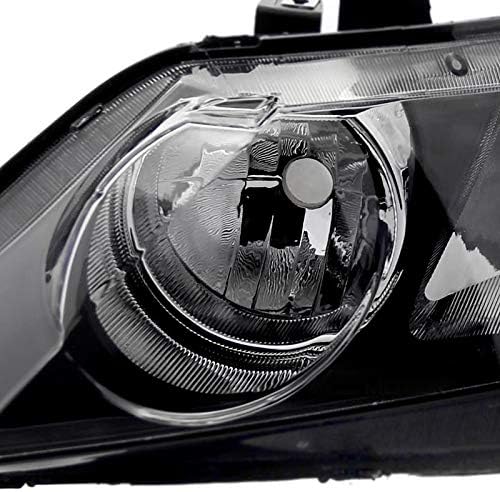 Black Headlights Lamps Pair P95594