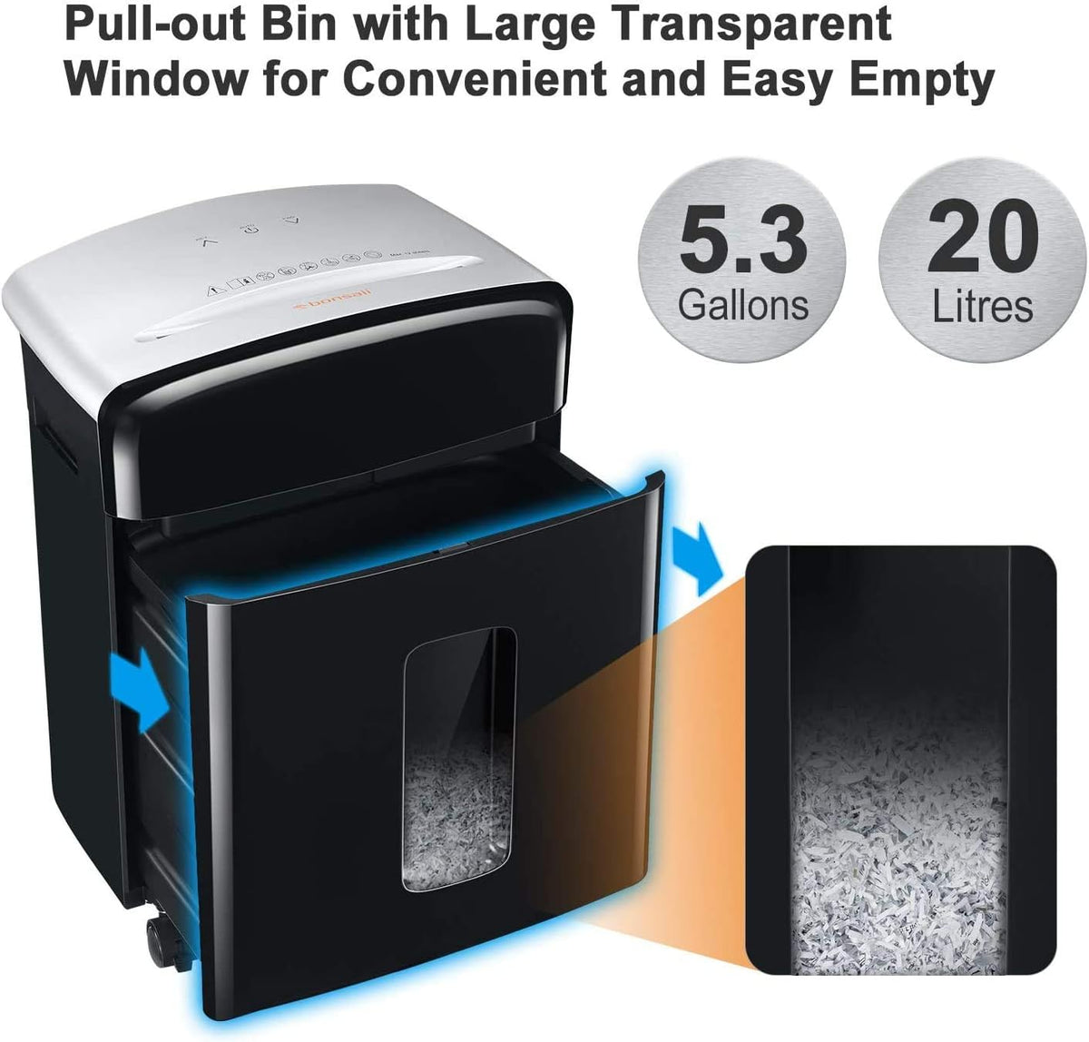 12-Sheet Micro Cut Paper Shredder with Pullout Basket M479