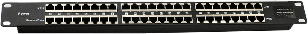 24 Port Passive PoE Injector with 48V 120W Power Supply Y8707