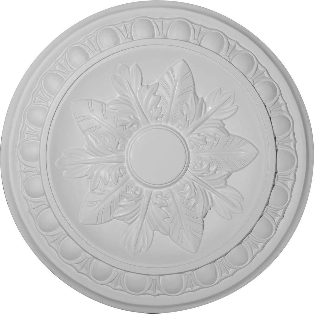 Hand-Painted Walnut Ceiling Medallion K2909