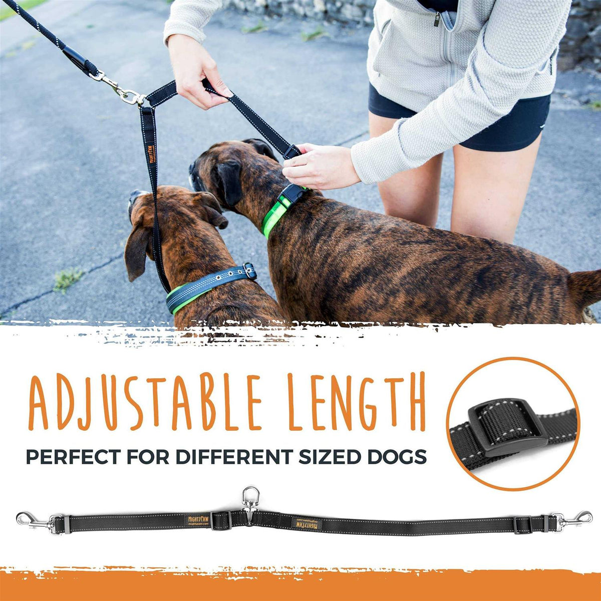 Adjustable Double Dog Leash P541