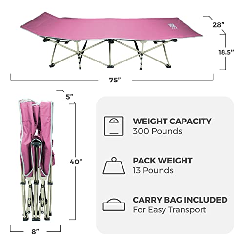 Folding Camping Cot 300 lbs Z712712