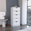 Black 5 Drawers Narrow Dresser H94982