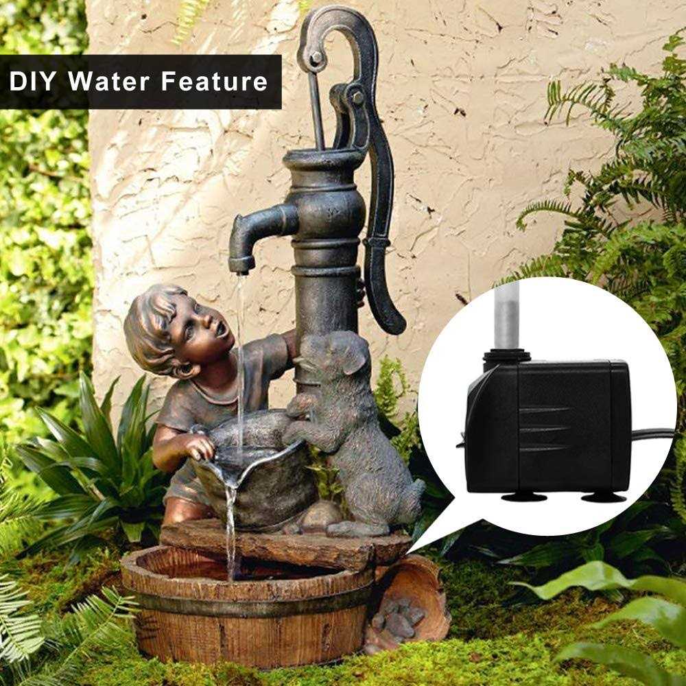 10W 160GPH Submersible Pump with 3.3 ft Tubing O190