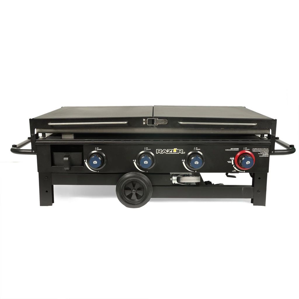2 Burner LP Propane Gas Griddle with Folding Shelf T50983