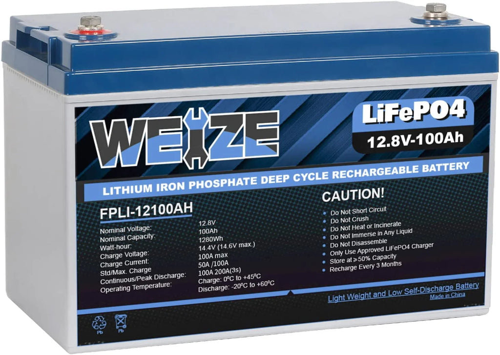 12V 100Ah LiFePO4 Lithium Battery with Smart BMS I48727