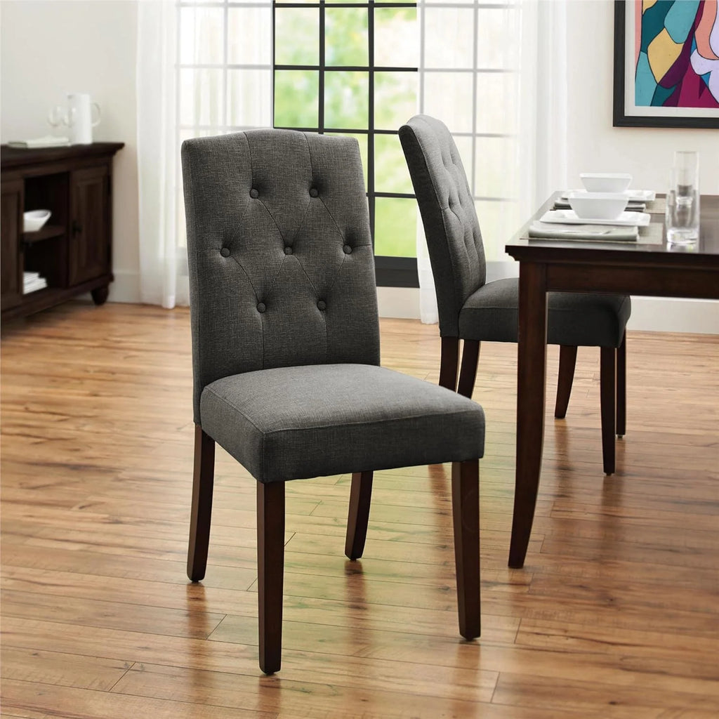 Gray Upholstered Dining Chair E812538