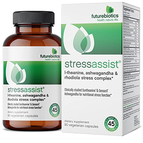L-theanine Ashwagandha and Rhodiola Rosea 90 Vegetarian Capsules M934
