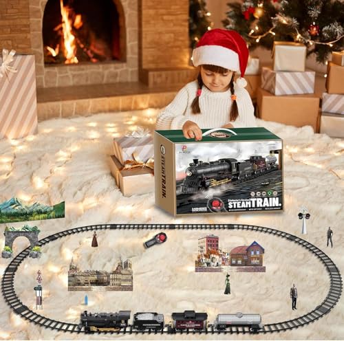 Rechargeable Electric Train Set with Lights and Sound O6131