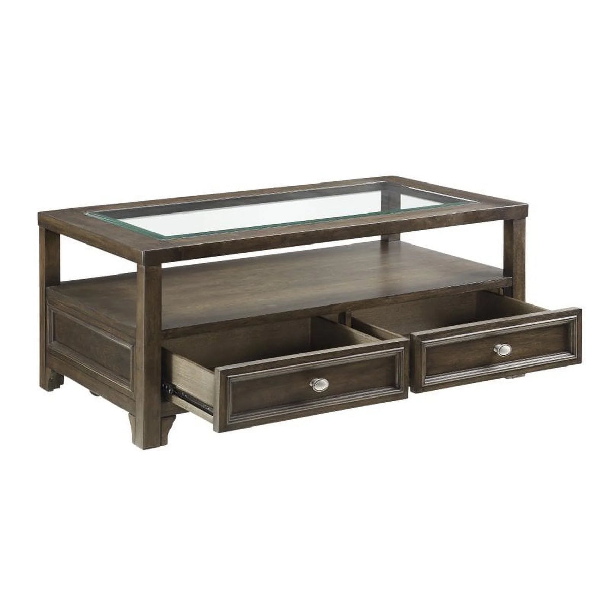 Auburn Wood 2 Drawer Coffee Table G600094