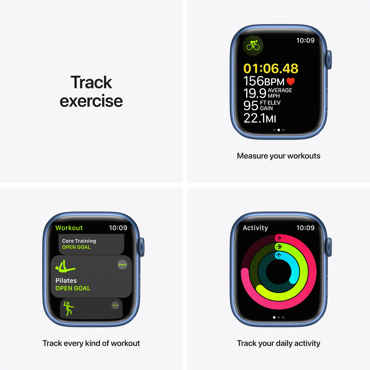 45mm Blue Aluminum Case with Sport Band V11778