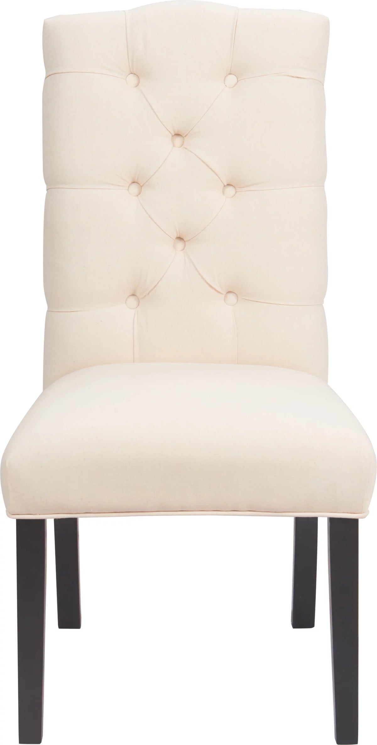 Beige Tufted Dining Chair Set of 2 D559046
