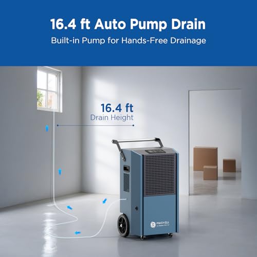 305 Pint Commercial Dehumidifier with Drain Hose T1391