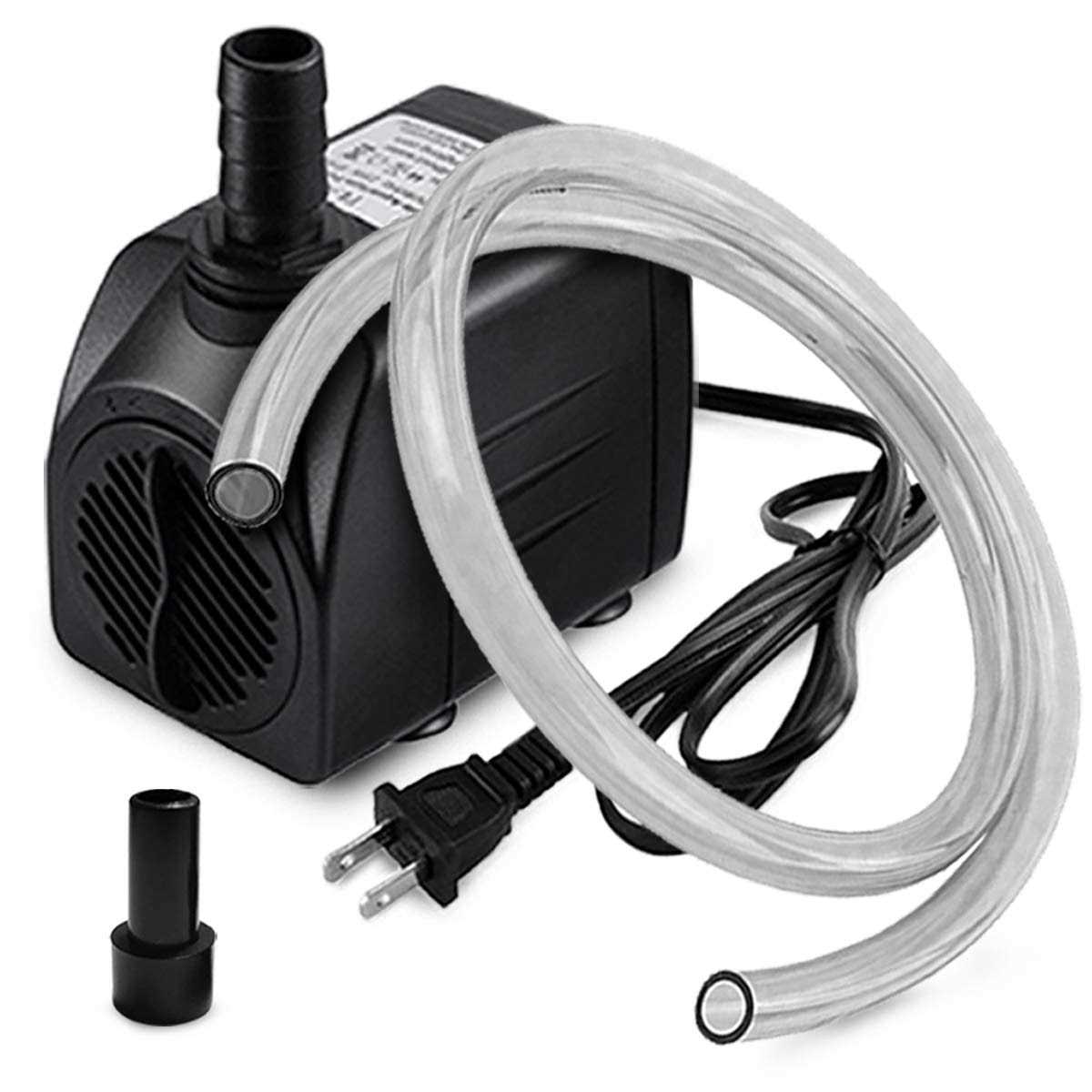 10W 160GPH Submersible Pump with 3.3 ft Tubing O190
