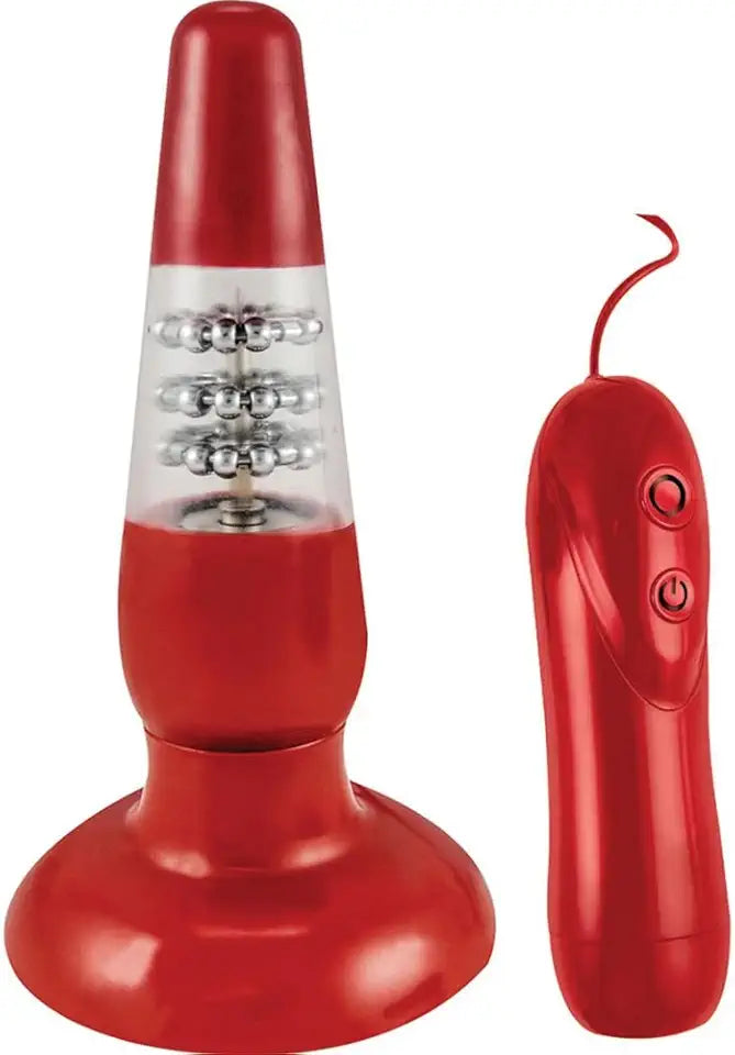 Red 7.5 Inch Vibrating Butt Plug U178