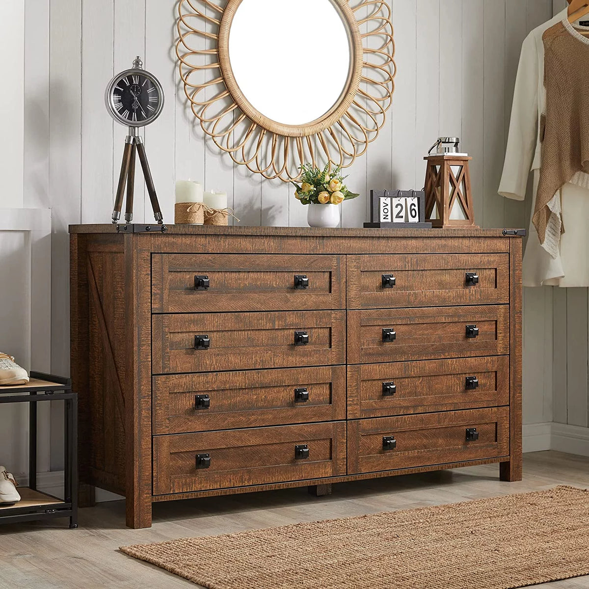 8 Drawer Wood Dresser M823195