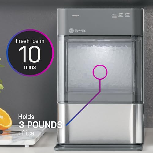 Stainless Steel Countertop Nugget Ice Maker with WiFi N279737