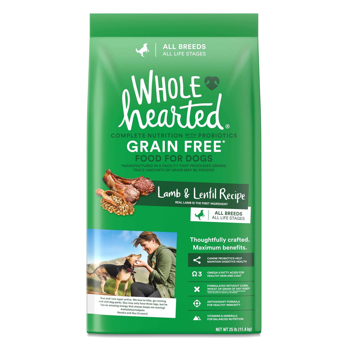 Grain Free Lamb and Lentil Dry Dog Food R137