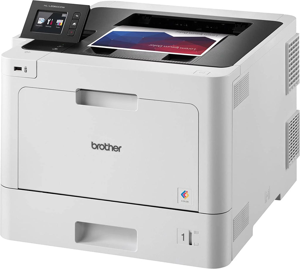 Color Laser Printer, 33 ppm, Auto 2-Sided Printing W933