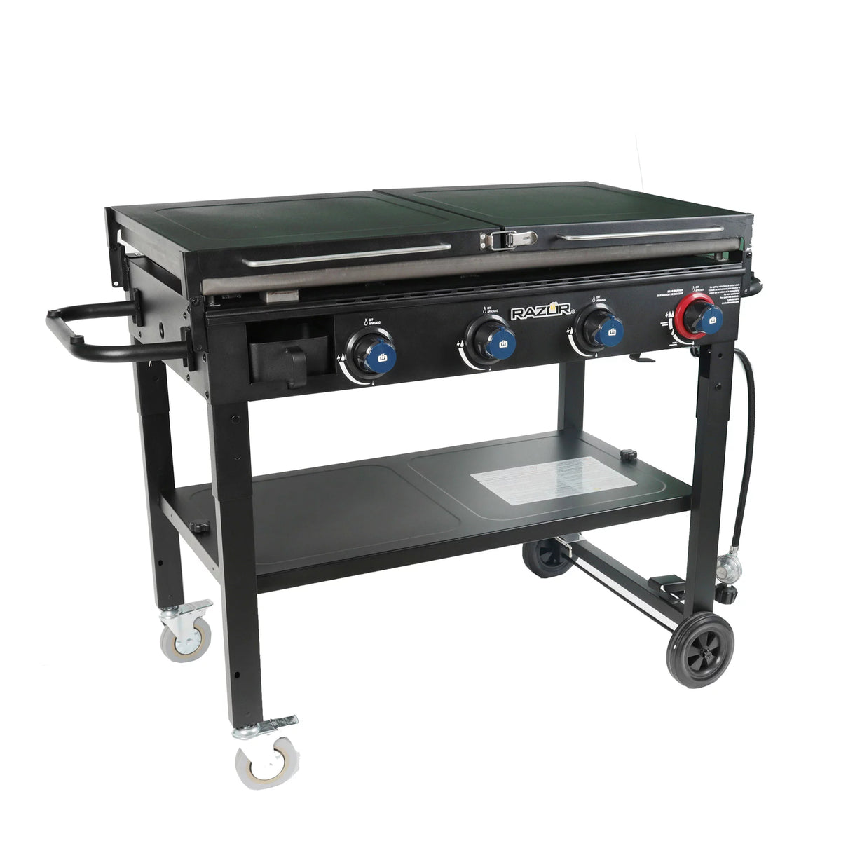 2 Burner LP Propane Gas Griddle with Folding Shelf T50983