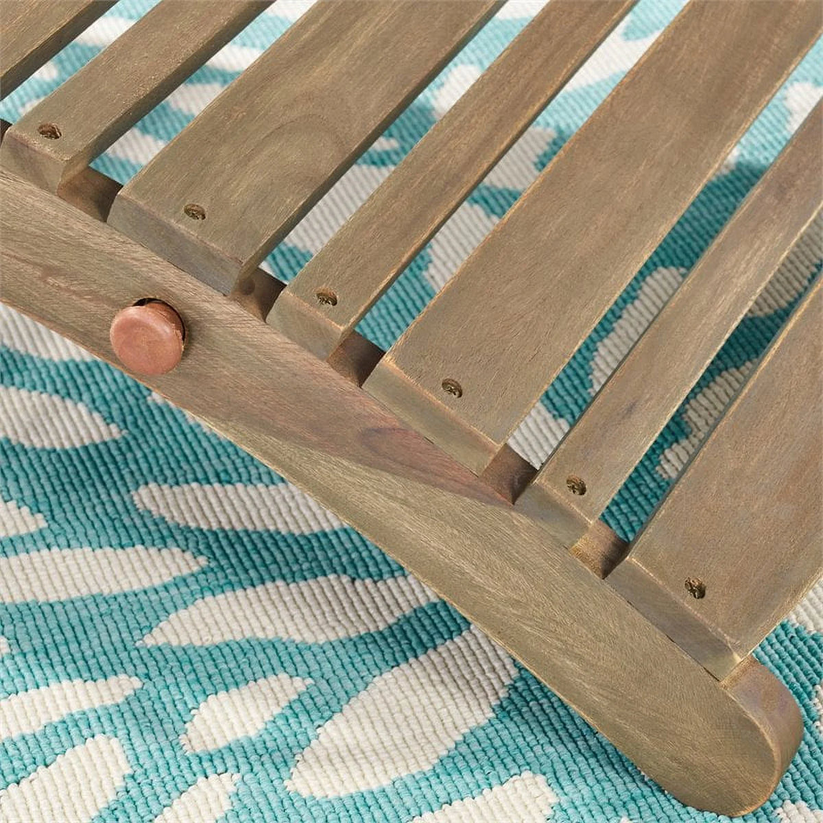 Acacia Wood Foldable Chaise Lounge Z683
