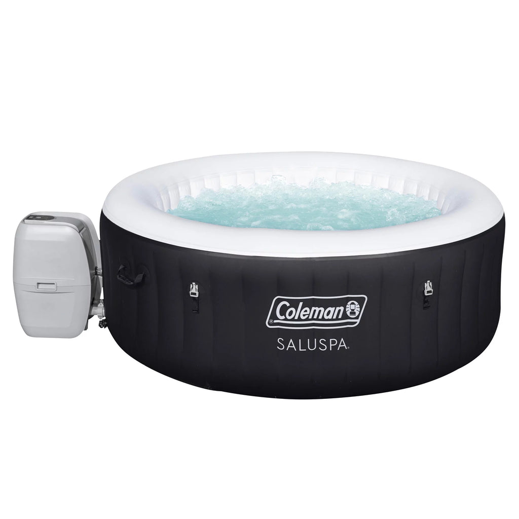 4 Person Inflatable Hot Tub Spa with 12 Filter Cartridges R2136