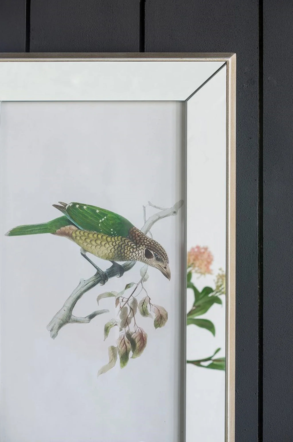 Rectangular Birds Mirror Frame Wall Art 15" x 24" 2ct I66299