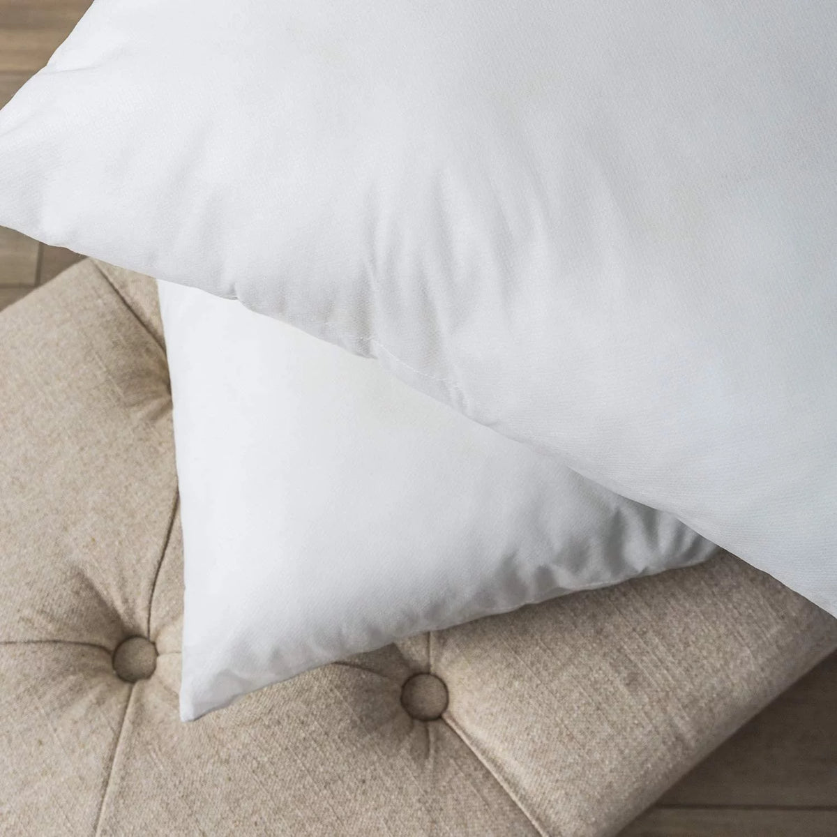 Hypoallergenic Square Throw Pillow Inserts, 2 Pack, 20 x 20 inches W32893