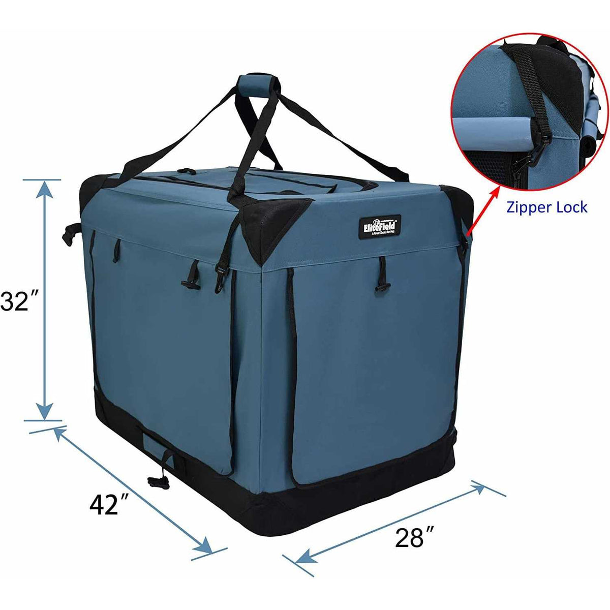 3-Door Folding Soft Dog Crate C31986