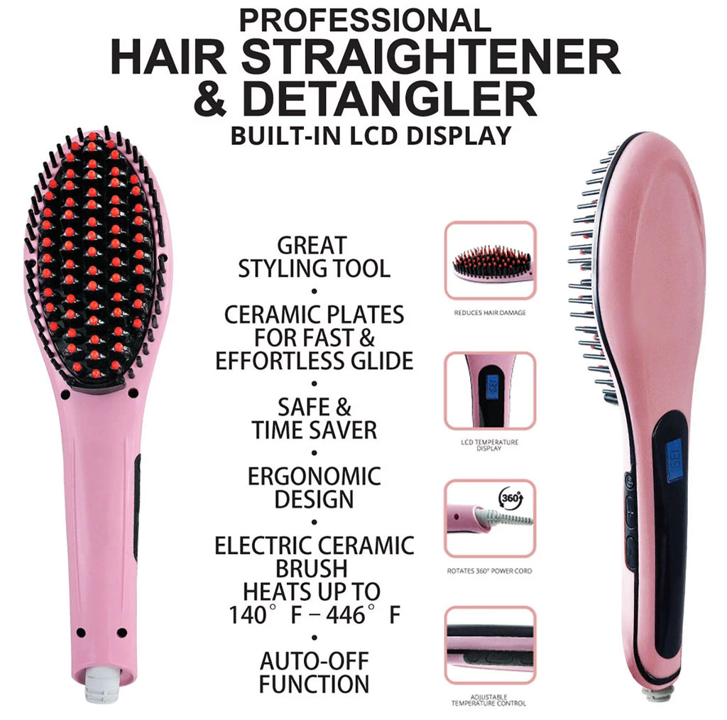 Ceramic Pink Hair Straightener F178