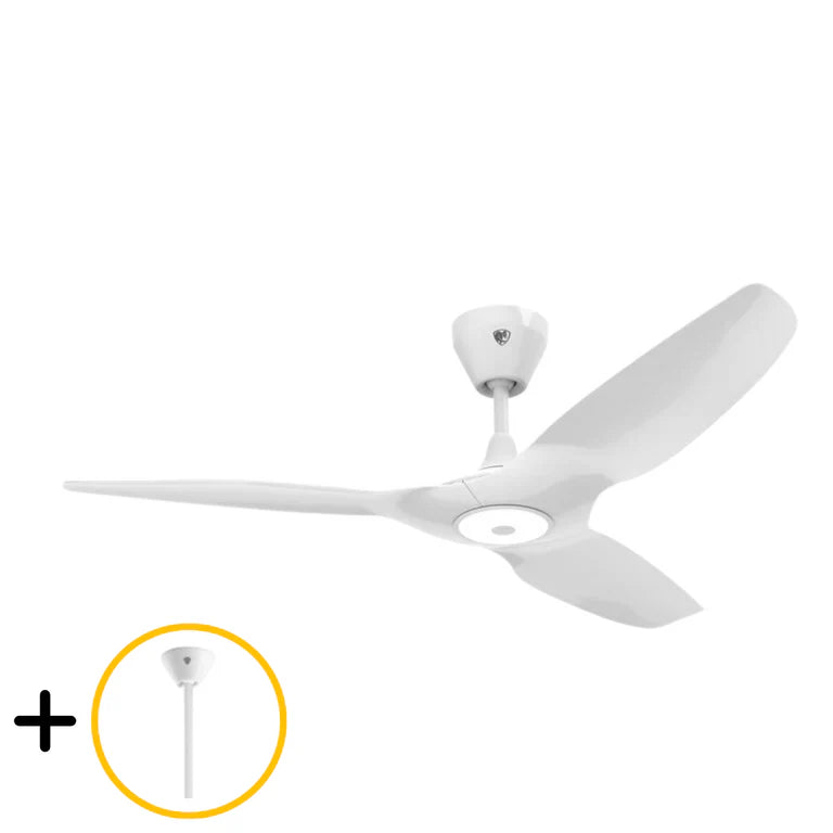 White 52 Outdoor Ceiling Fan with Downrod K190873