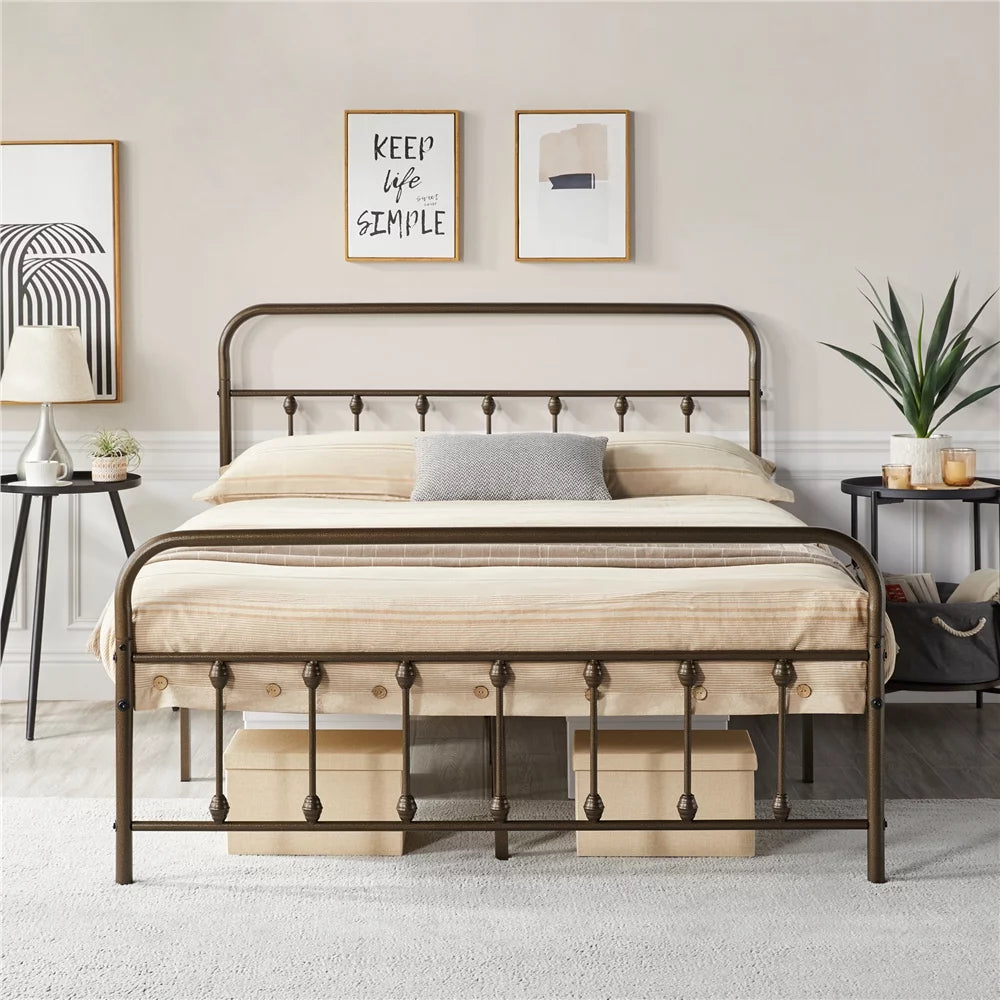 Queen Bed with High Headboard J7971