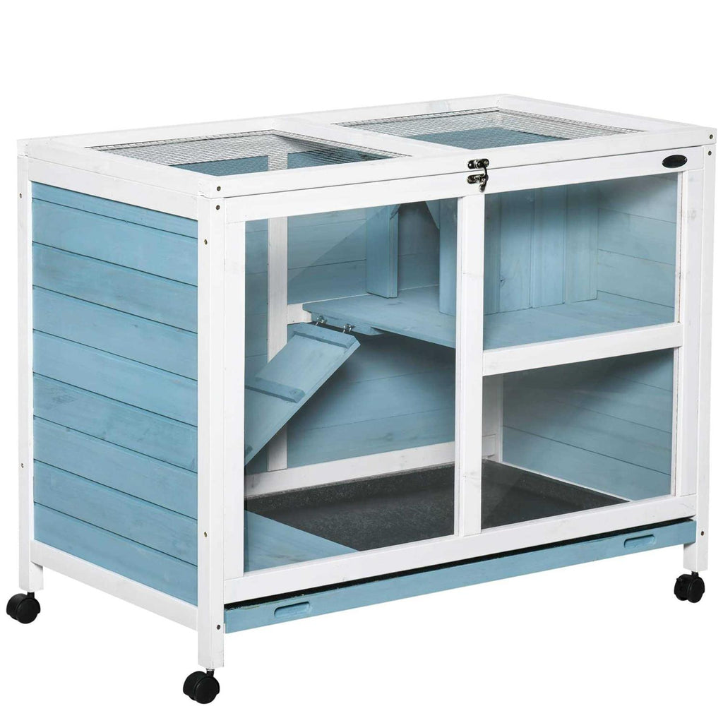 2-Story Wooden Rabbit Hutch N270977