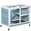 2-Story Wooden Rabbit Hutch N270977