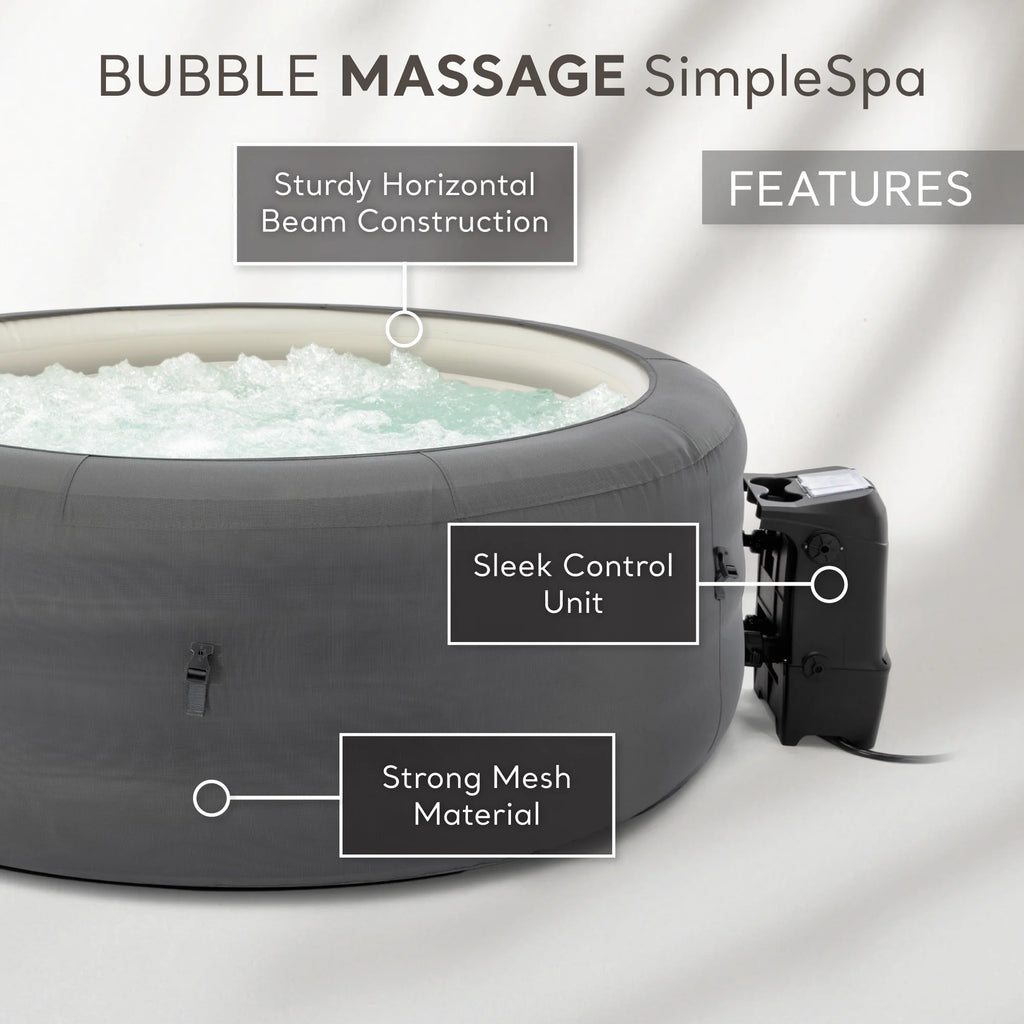 4 Person Inflatable Round Hot Tub Spa Q218