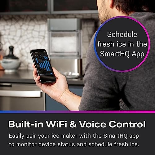 Stainless Steel Countertop Nugget Ice Maker with WiFi N279737