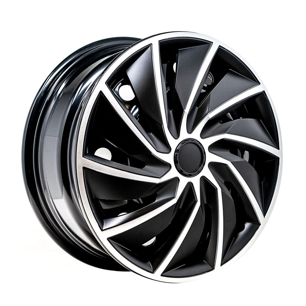 16" Silver & Black Wheel Covers, Set of 4 Y78237