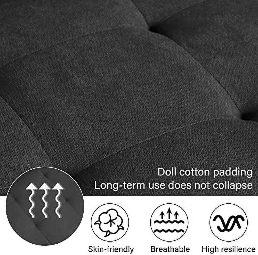 57" Tufted Loveseat and Chair Set of 2 Q352