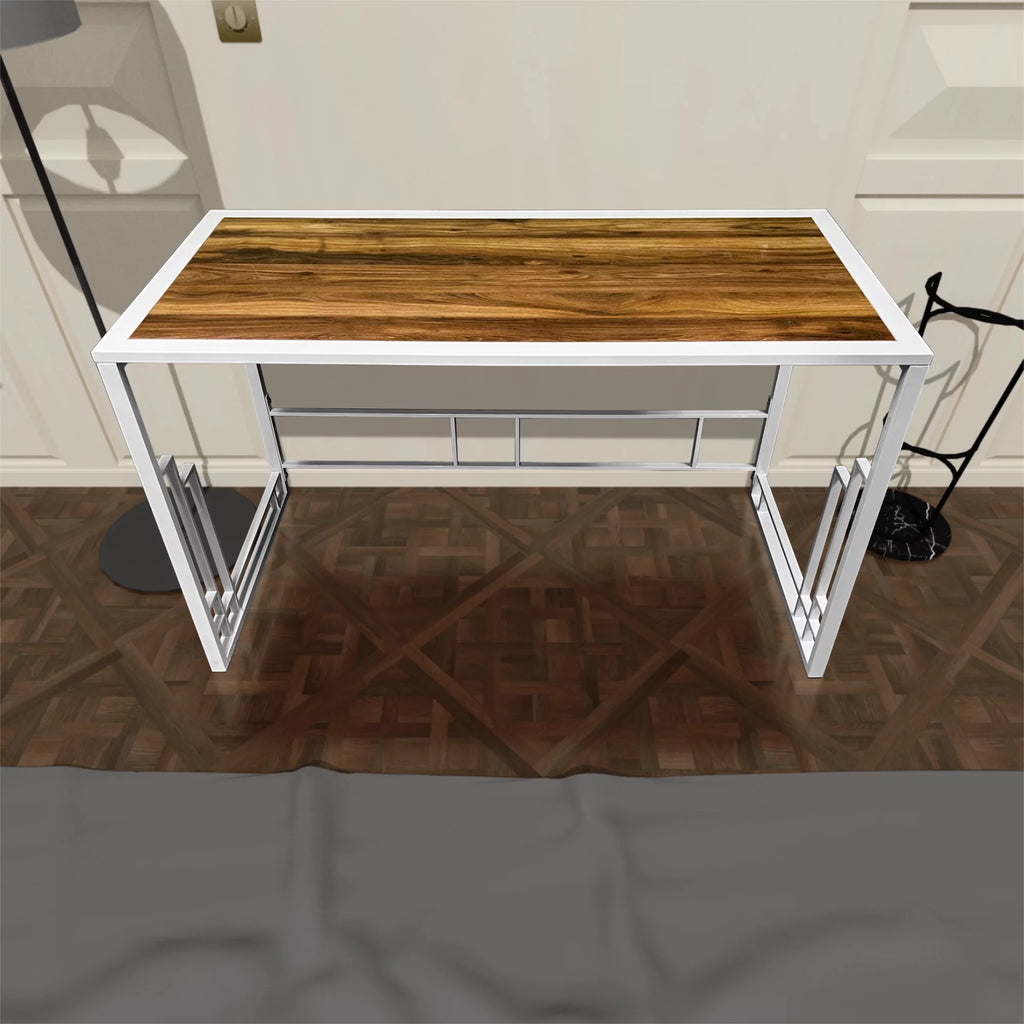 Modern Office & Home Desk with Metal Straight Legs K13922