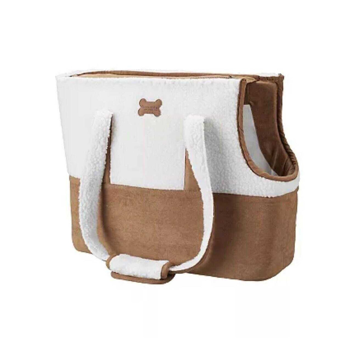 Faux Suede & Sherpa Pet Carrier U65311