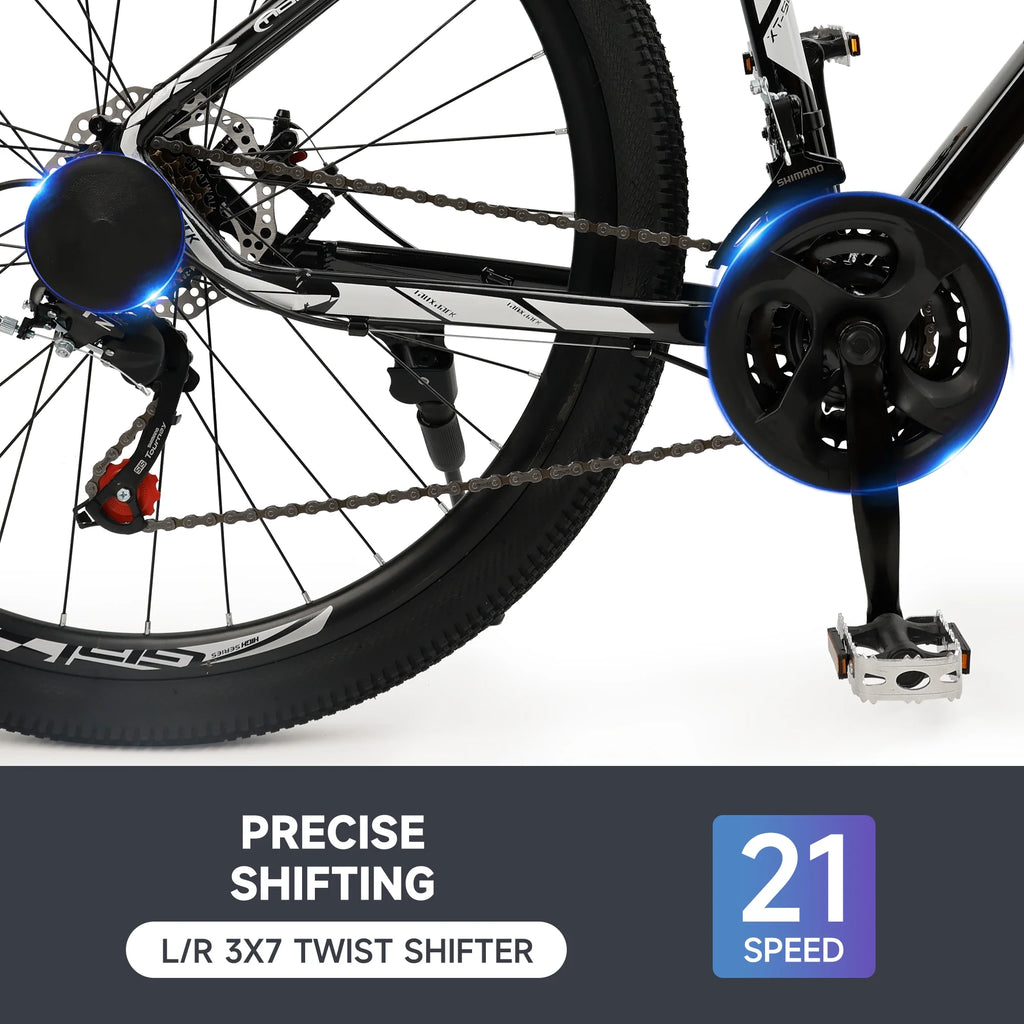 Full Suspension 21 Speed 27.5 inch Dual Disc Brake Mountain Bike Y256004
