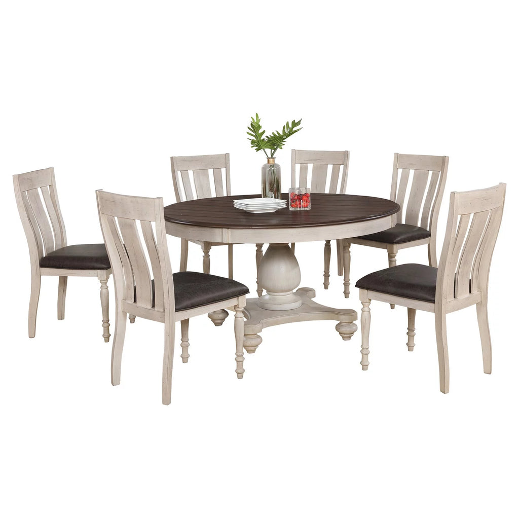 7 Piece Round Dining Set U34291